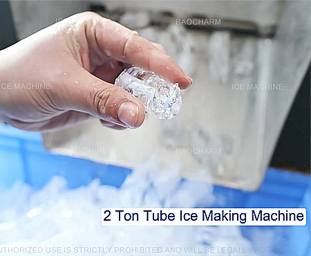 Máquina para fabricar hielo tubular de pequeña capacidad de 2 toneladas